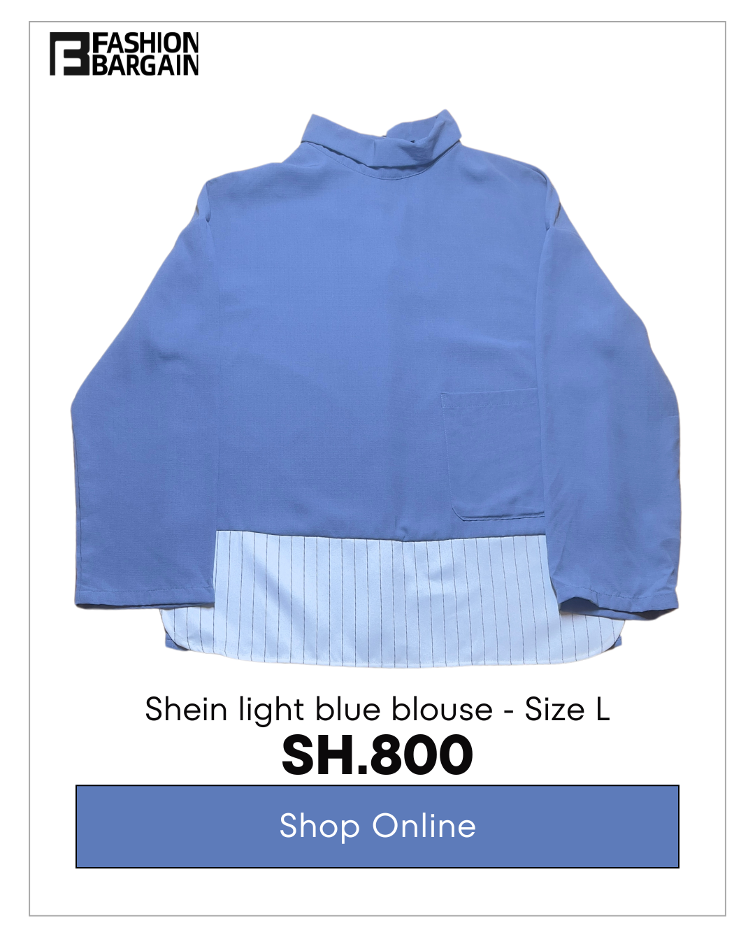 Blue Blouse by Shein