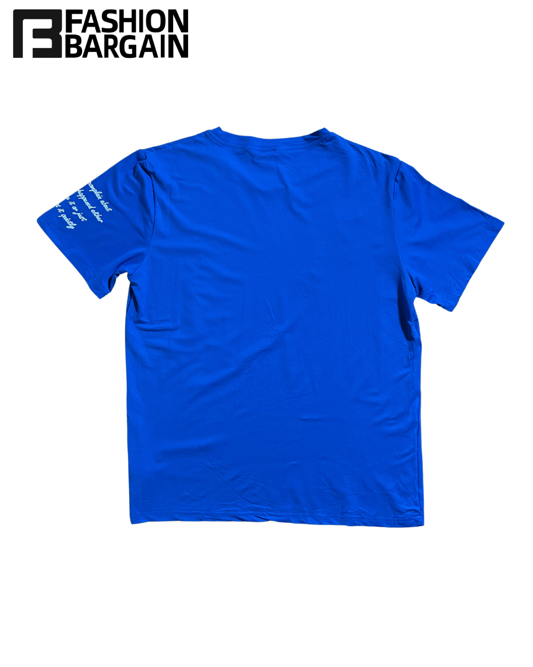 Royal blue round neck t-shirt