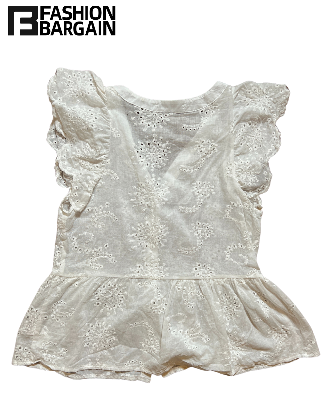 White sleeveless blouse