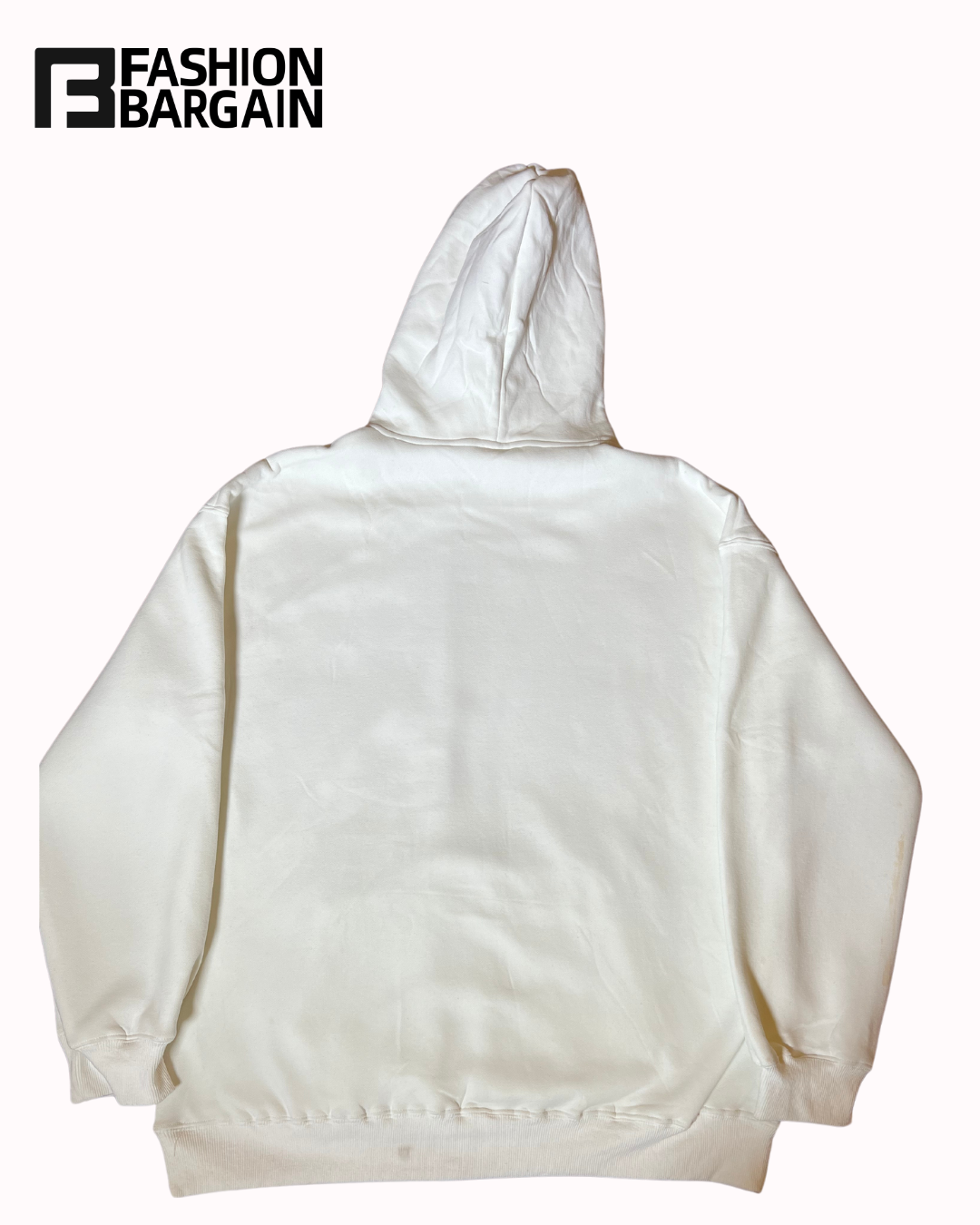 White plain hoodie
