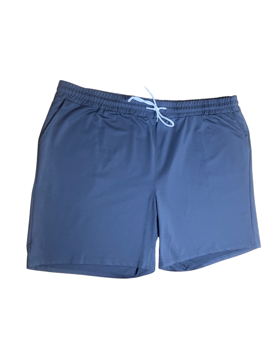 Black Plain Shorts by Shein