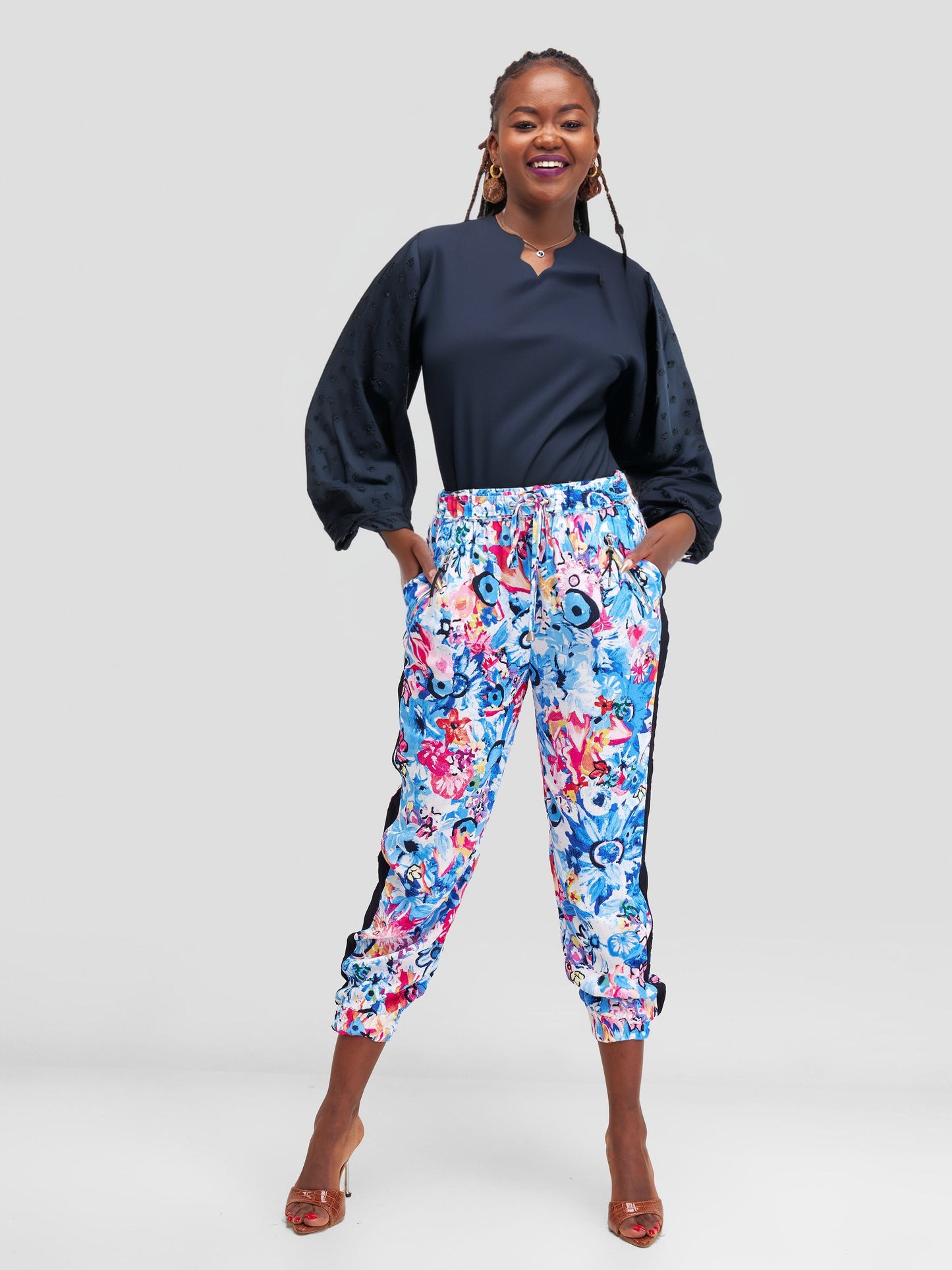 Black Casual Blouse by Shein