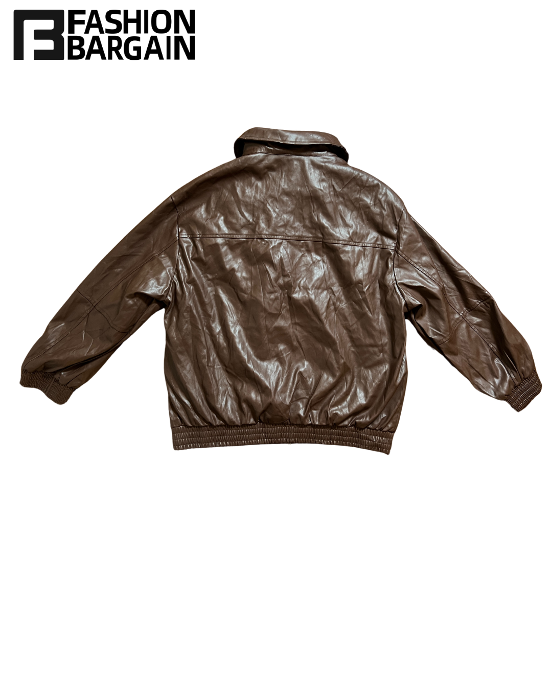 Brown leather jacket
