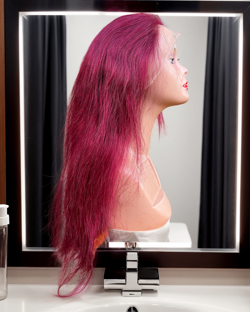 Royal Raspberry burgundy wig