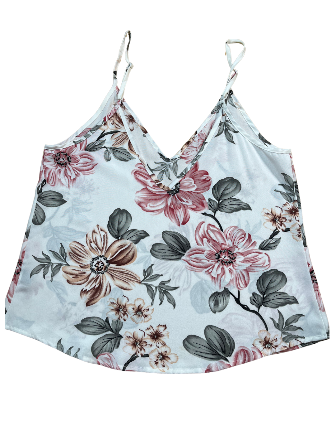 Flowery Sleeveless Top by Shein