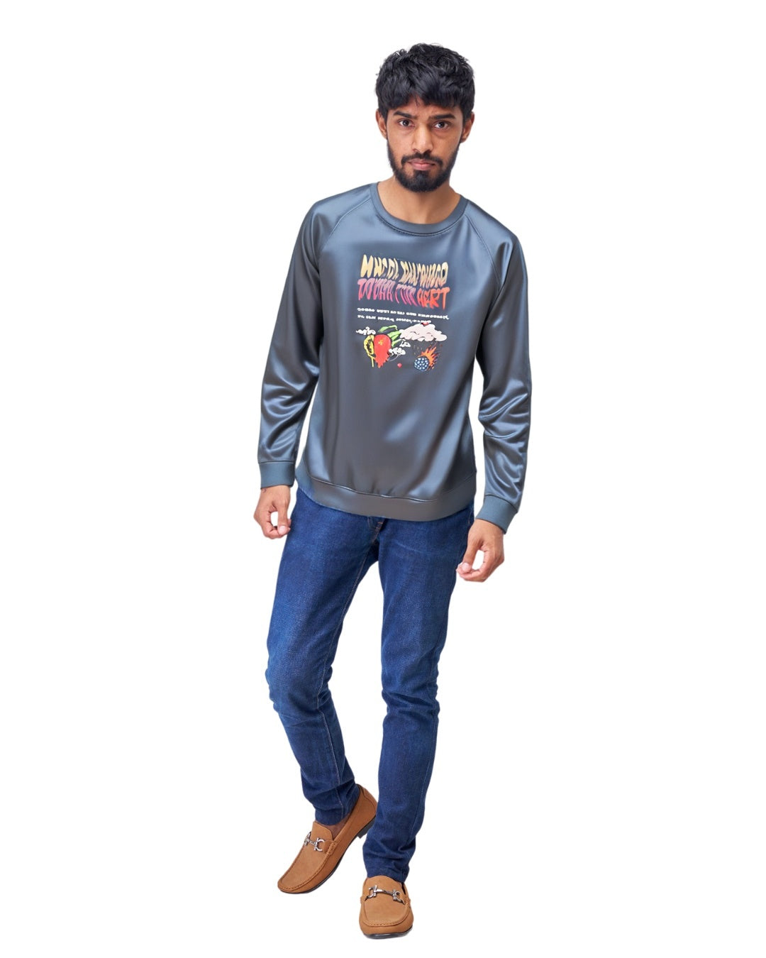 Grey Sweatshirt by Shein