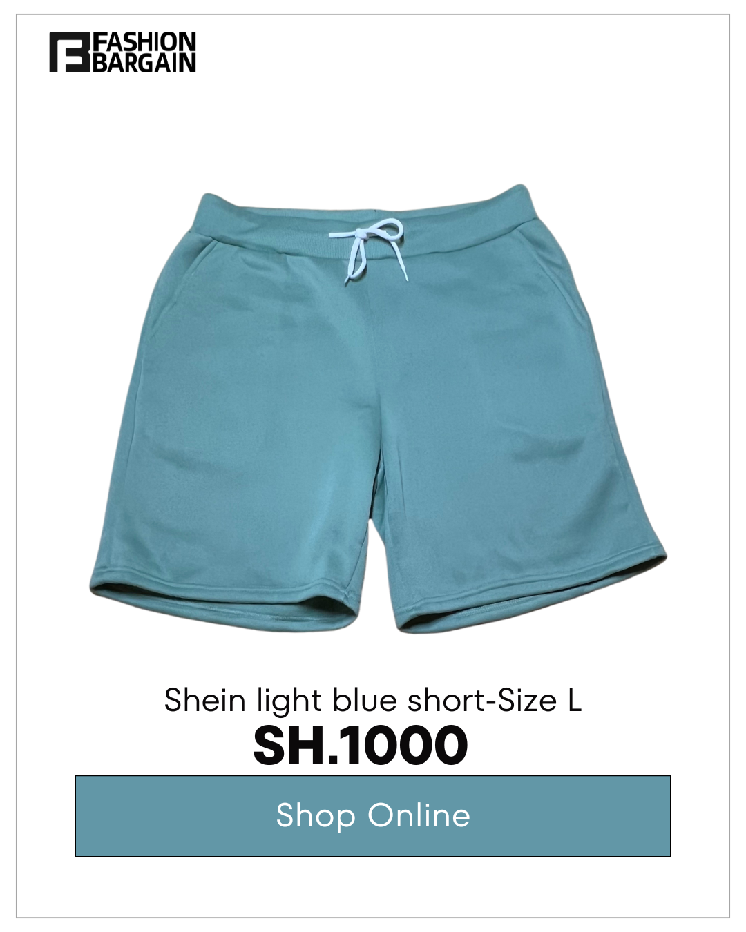 Shein light blue short
