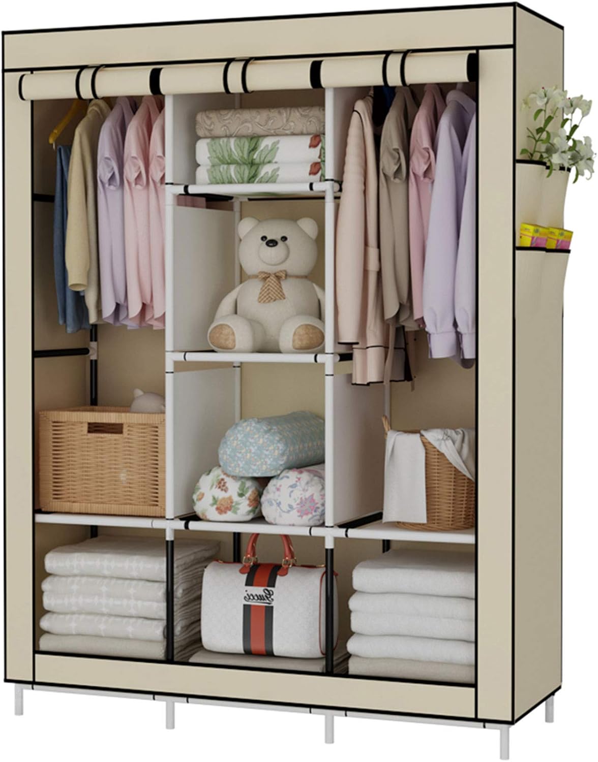 Plastic portable wardrobe