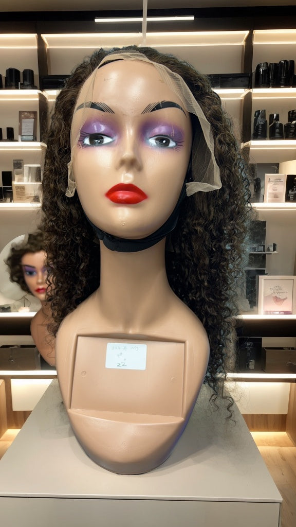 Water Curly brown wig