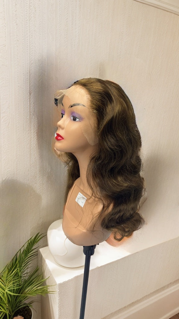 Wavy Blonde Human Hair wig