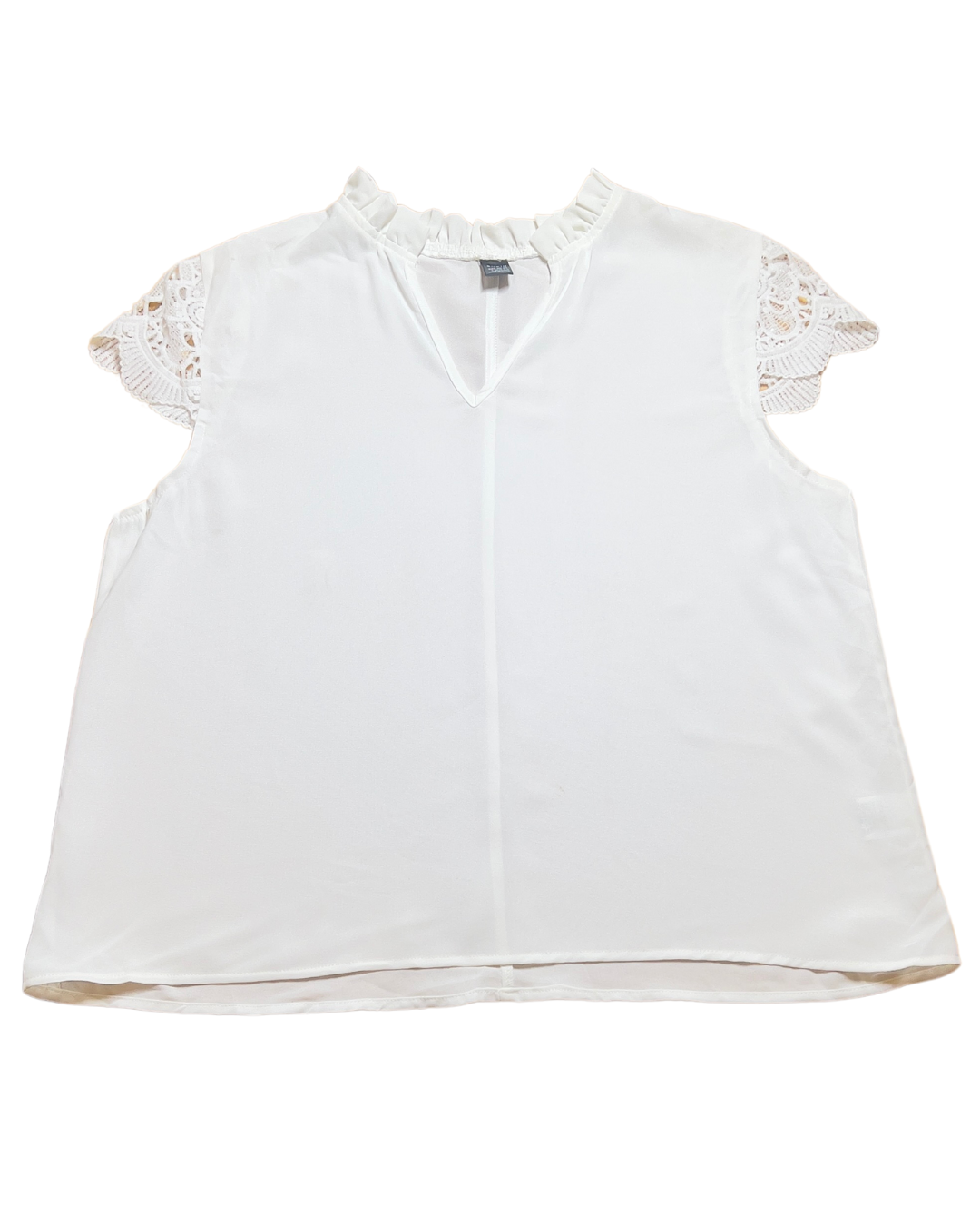 White Casual Blouse by Shein