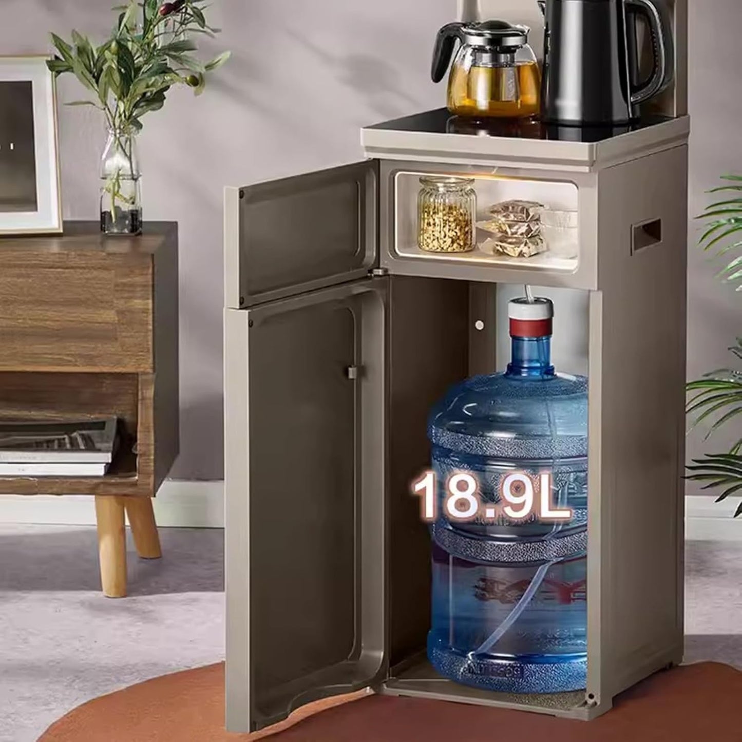 Nunix A2C Bottom Loading Water Dispenser, Stylish LED Display Panel, Hot and Cold