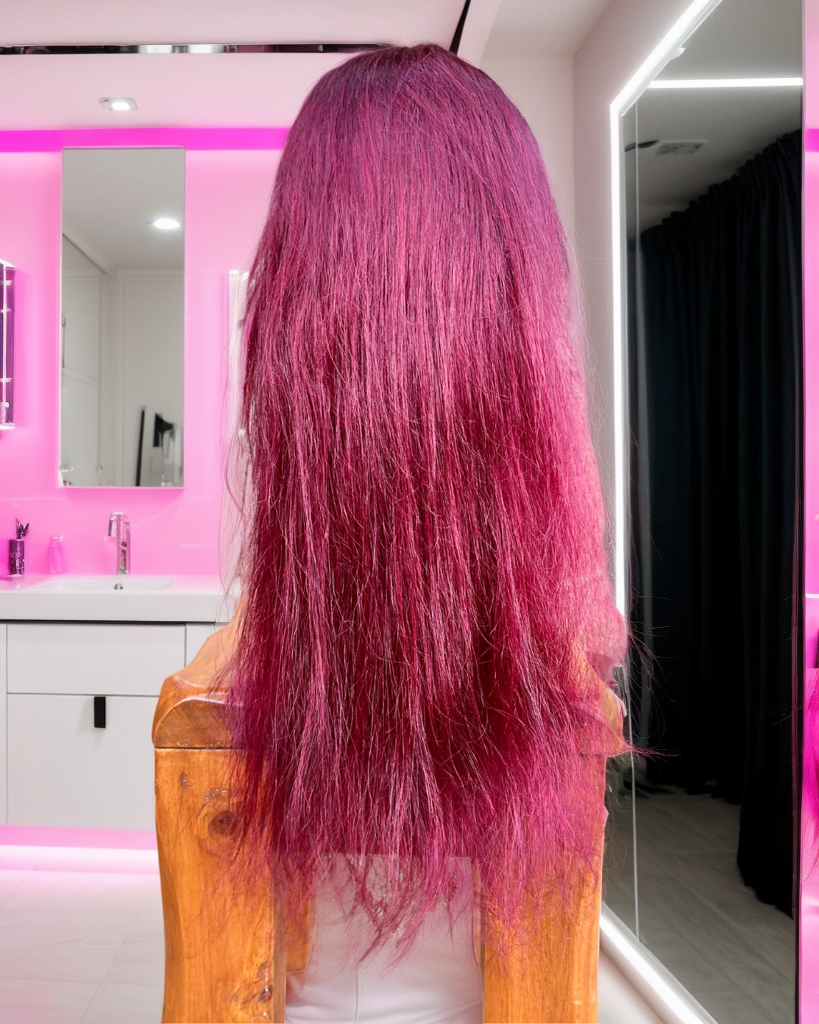 Royal Raspberry burgundy wig