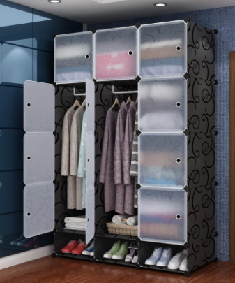 Plastic portable wardrobe