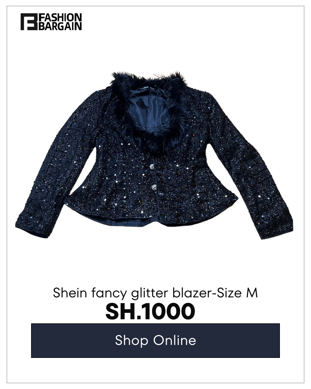 Shein fancy glitter blazer