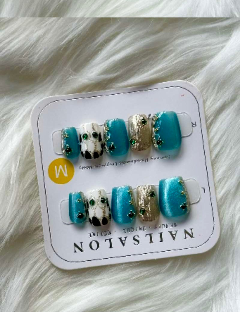 Frosted Galaxy Luxe Stick-On Nails