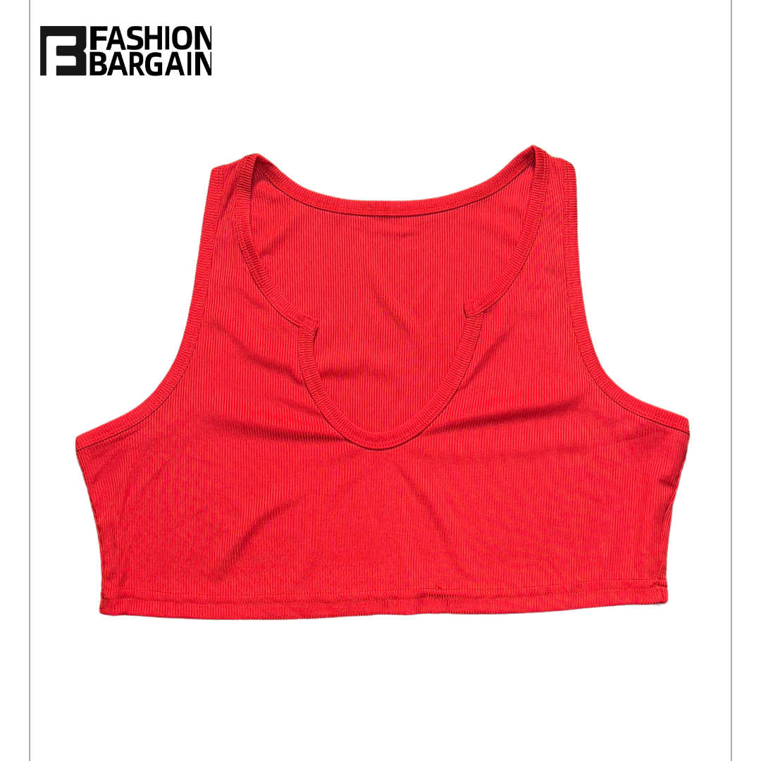 Red crop top
