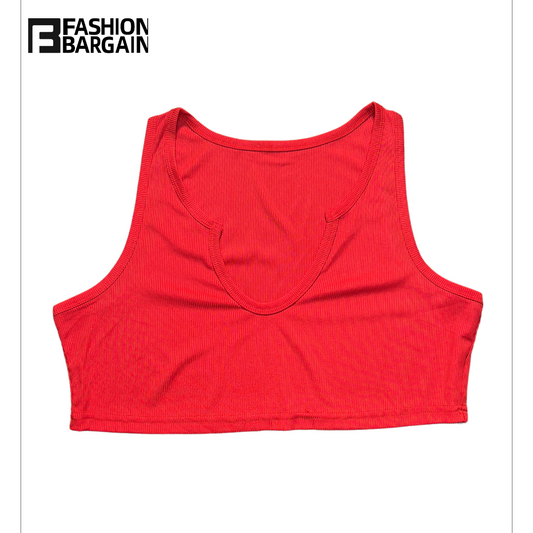 Red crop top