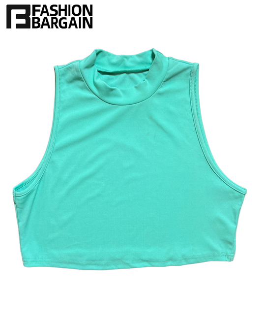 Light green crop top