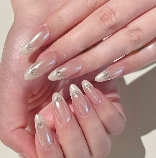 Blush Luxe Press-On Nails test