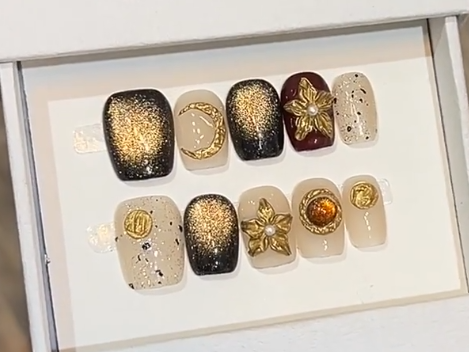 Midnight Elegance Luxe Stick-On Nails