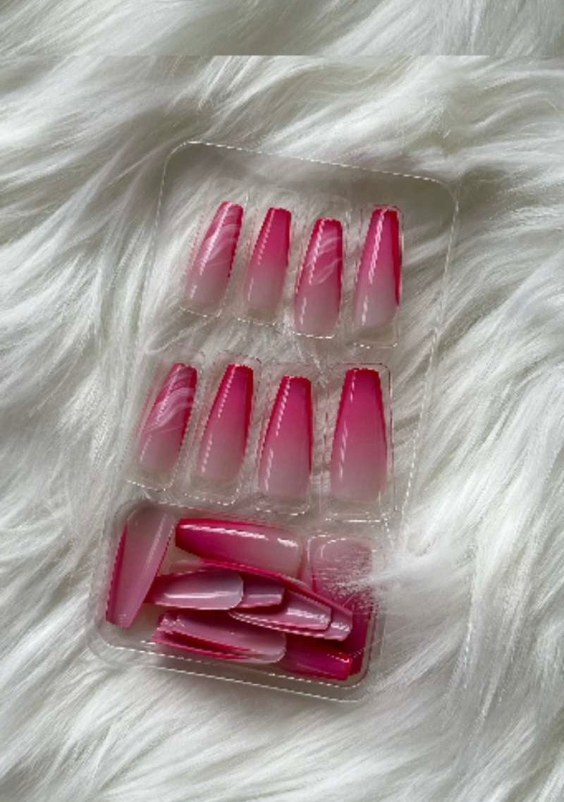 Rose Fade Ombre Stick-On Nails
