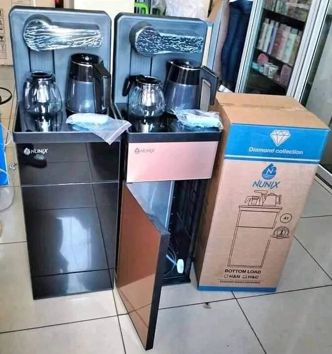 Nunix A2C Bottom Loading Water Dispenser, Stylish LED Display Panel, Hot and Cold