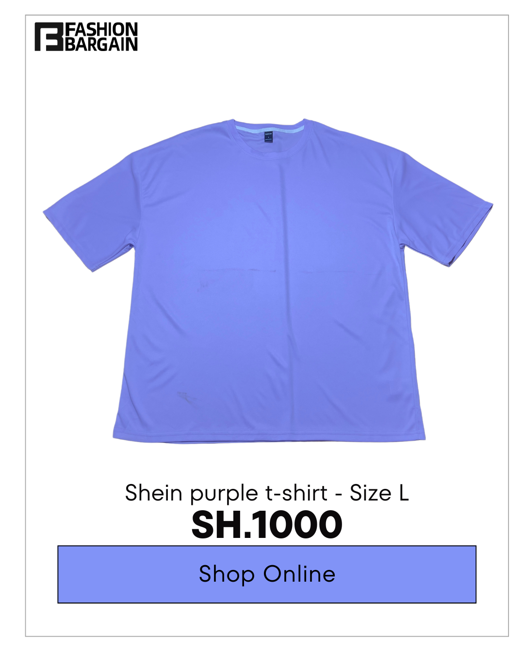 Shein purple t-shirt - large